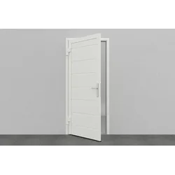 DoorHan Garagen Nebentür, M-Line, Woodgrain, RAL 9010 - Reinweiß