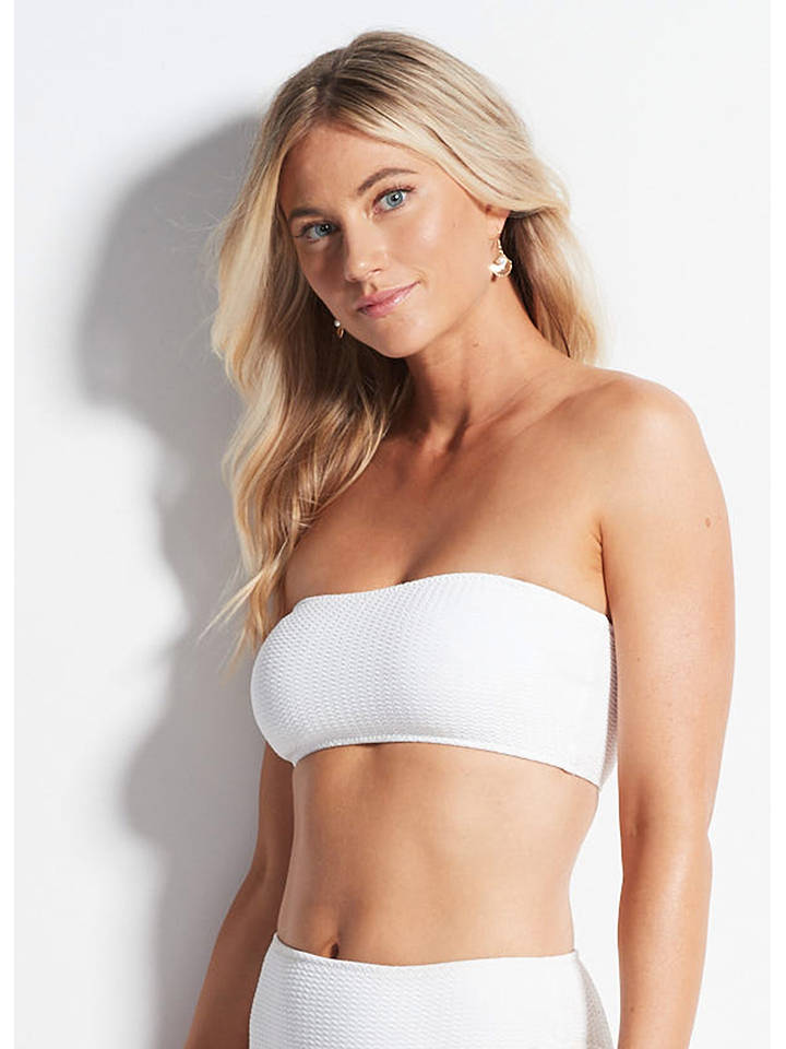 Seafolly Bikini-Oberteil in Weiß - XXL