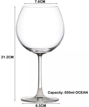 Multisell Products Hub Elegant Wine Glass For Gin & Tonic, Perfect Glassware ocean 650ml