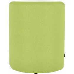 Pouf Rondo Ø 40 cm, moderner Bezug aus Polyester, rundes Design, Grün, hochwertiger Styroporkern