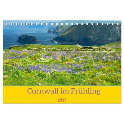 Cornwall im Frühling (Tischkalender 2027 DIN A5 quer), CALVENDO Monatskalender