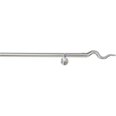 Vorhangstange GOOD LIFE "Sepa" Gr. 19, silber (edelstahlfarben), L:400cm Ø:20mm, Metall, Gardinenstangen