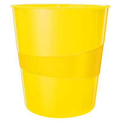 LEITZ WOW Papierkorb 5278, 15 Liter, gelb