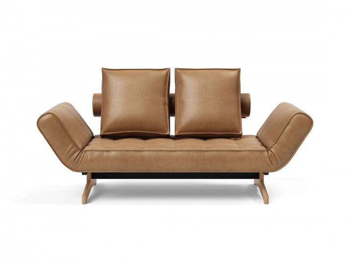 3-Sitzer INNOVATION LIVING ™ Ghia Schlafsofa, Couch mit Wohlfühl-Faktor , braun, B:178cm H:83cm T:93cm, Sofas, eine große Liegefläche mit geringer Stellfläche, beidseitig abklappbar