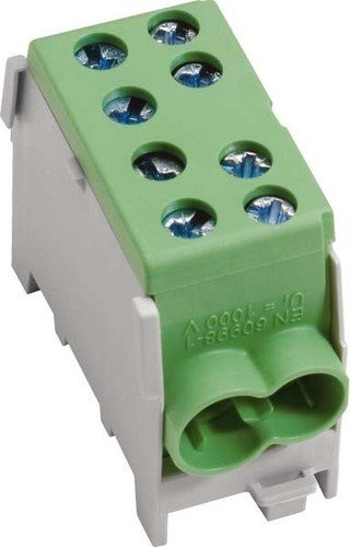 Hager KH35E Hoofdleidingaansluitklem, 1-polig, 2x35-2x25 qmm, Groen