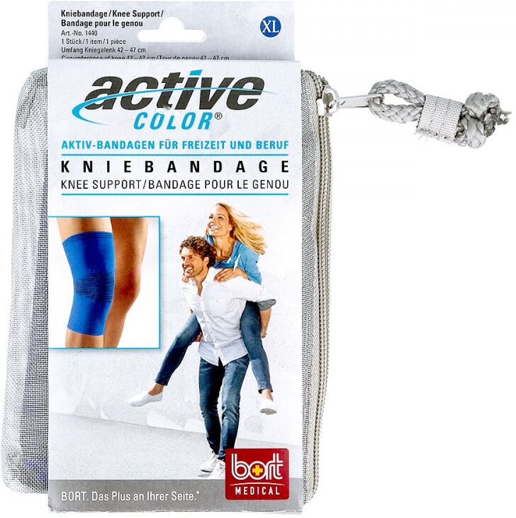 Bort Activecolor Kniebandage x-large blau 1stk