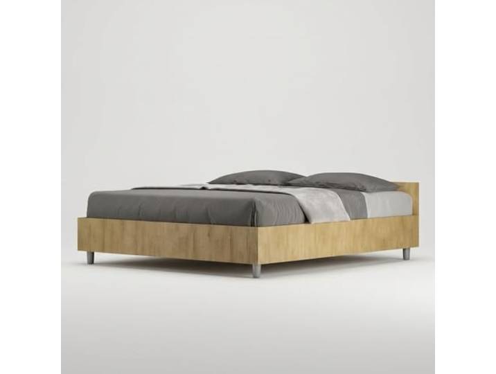 Produce Shop Doppelbett mit Stauraum aus Holz 160x190cm Nuamo Oak