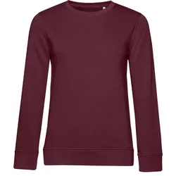 B&C Damen Bio Sweater Inspire Crew Neck Sweatshirt WW32B burgundy XXL