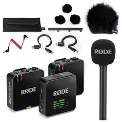 RØDE Mikrofon-Funksystem Wireless GO Gen 3 Interview Set 1 BK, Mikrofon