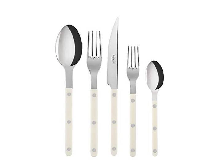 Sabre Besteck Bistrot Edelstahl elfenbeinfarben 5 Stück Service für 4 (20 Stück)