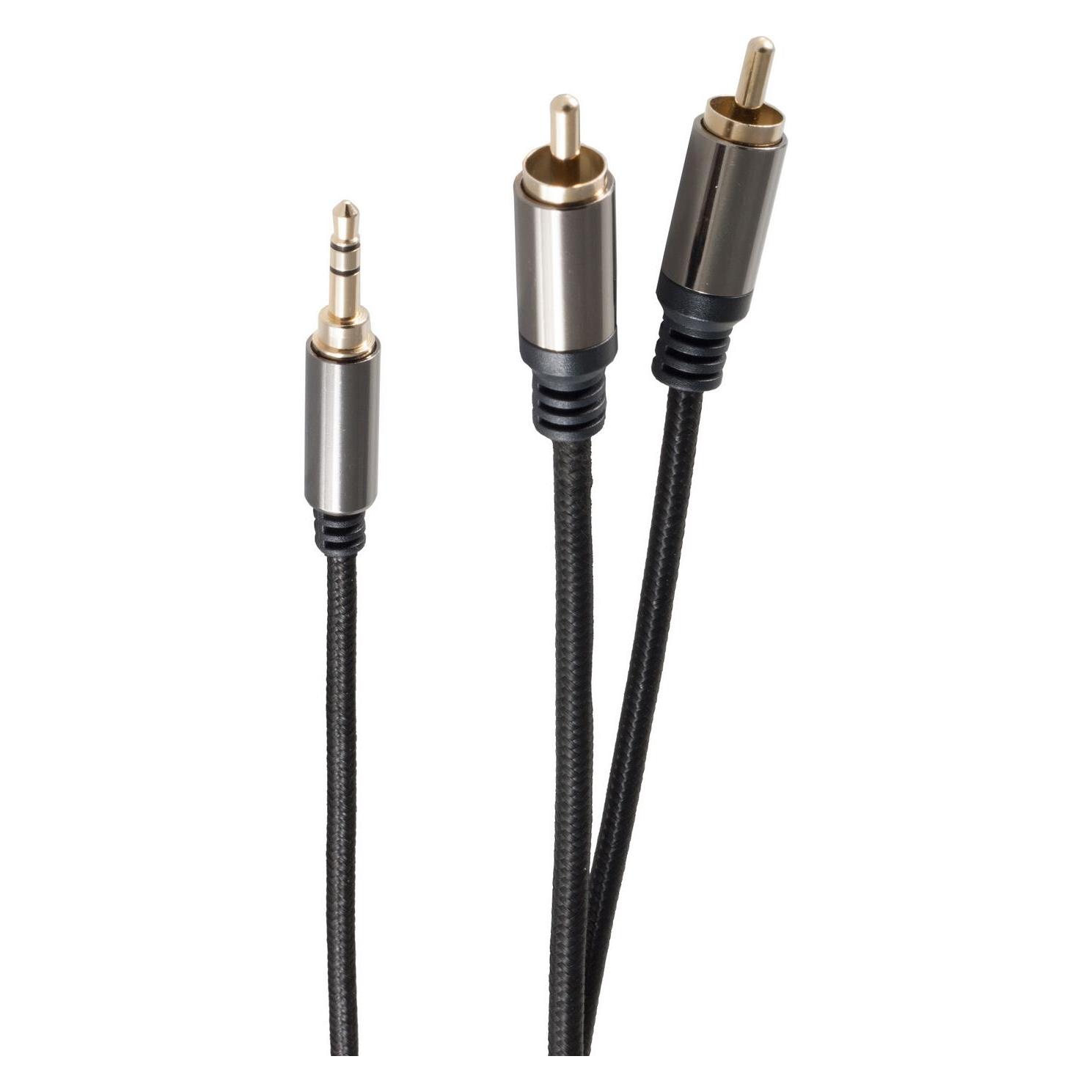Shiverpeaks BS20-32025. Anschluss 1: 3.5mm, Steckverbinder 1 Geschlecht: Männlich, Anschluss 2: 2 x RCA, Steckv (1 m, Cinch Kabel) (BS20-32025)