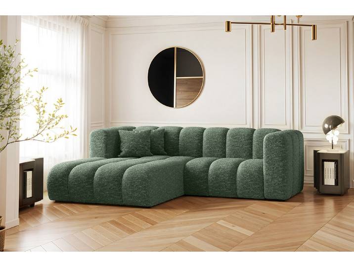 Kaiser Möbel Ecksofa L-form Sofa Grand Modular Stoff Haga und Salvador, Große Auswahl an Farben, moderner Stil, modular