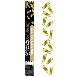 Konfettikanone gold metallic 40 cm