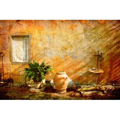 Fototapete PAPERMOON "Alte Vase", bunt, B:3m L:2,23m, Vlies, Tapeten