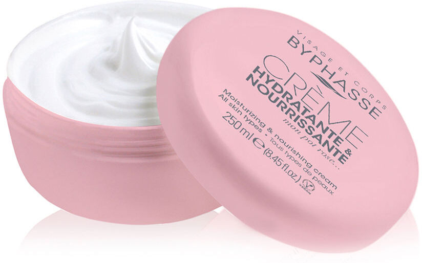 Byphasse Crème Hydratante Et Nourrissante visage et corps 250 ml