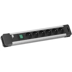 Bachmann 330.101F CONNECTUS 6xUTE 1xSchalter Strom 2, 0m CEE7/7 330101F