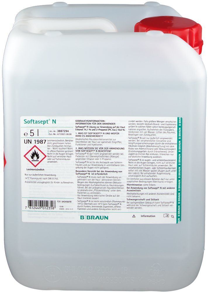 Softasept N farblos Kanister 5 l Lösung