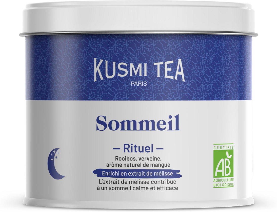 Einschlaf Ritual - Schlaftee, rooibos, zitronenmelisse, mango, bio - Kusmi Tea