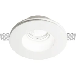 Ideal Lux Gips-Einbauleuchte SAMBA ROUND, IP20, GU10, überstreichbar, weiß, Reflektor Ø 7.5cm IDEA-150130