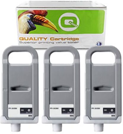 Q-Nomic PFI-703BK XL Pack ahorro 3 cartuchos negro