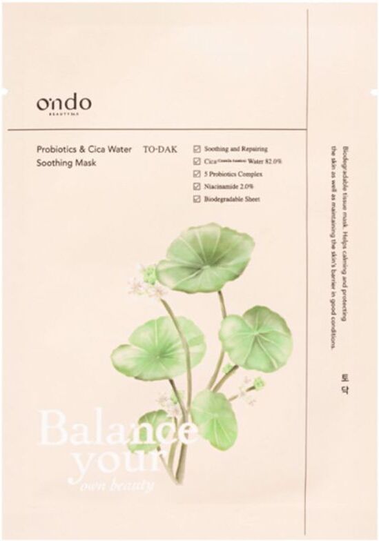 Ondo Beauty 36.5 Cica Water Probiotic Soothing Mask 25 ml