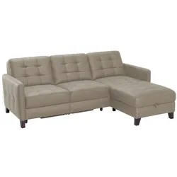 Exxpo by Gala Ecksofa Elio Mikrofaser Beige