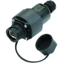 Telegärtner RJ45 Modul B Cat.6A RJ45 Kuppl, Elektronikkabel + Stecker, Schwarz