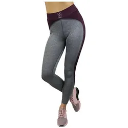 Gymhero, Damen, Tights, Leggings Leggings (S), Grau, Silber