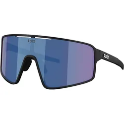 Bliz, Unisex, Sportbrille, P001 (Matt Schwarz-Grau mit Blau Spiegel, Anthracite Blue Mirror, Blau), Schwarz