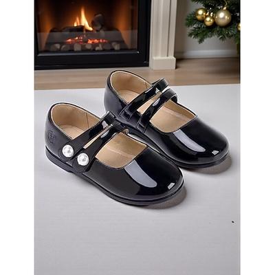 Rote Mary-Jane-Schuhe aus Lackleder für Kinder mit Doppelriemen – stilvoll und festlich für Weihnachtsoutfits und Weihnachtsfeiern