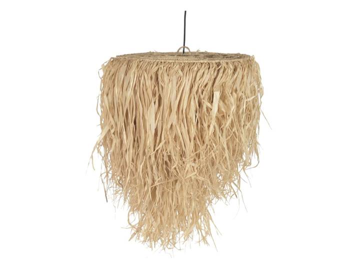 Plafonnier en fibre naturelle marron fait main 50x50x70 cm