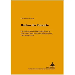 Miosga:Habitus der Prosodie, Fachbücher von Christiane Miosga