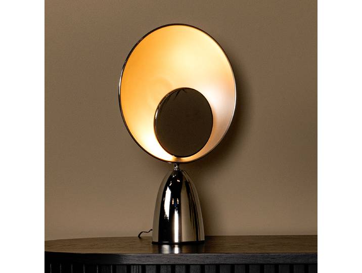 Tischleuchte Castamar Ø 26cm Silber/Silber Material: Metall Metallart: Stahl Oberfläche Metall: Verchromt LED LED-Platine