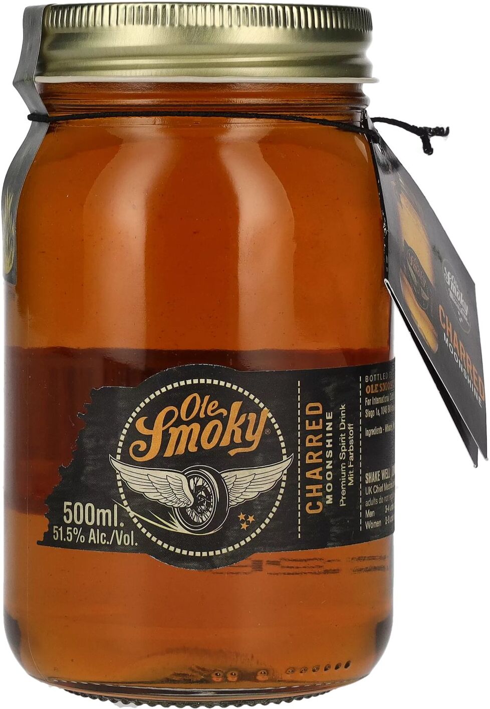 Ole Smoky Moonshine Ole Smoky Tennessee Moonshine CHARRED 51,5% Vol. 0,5l