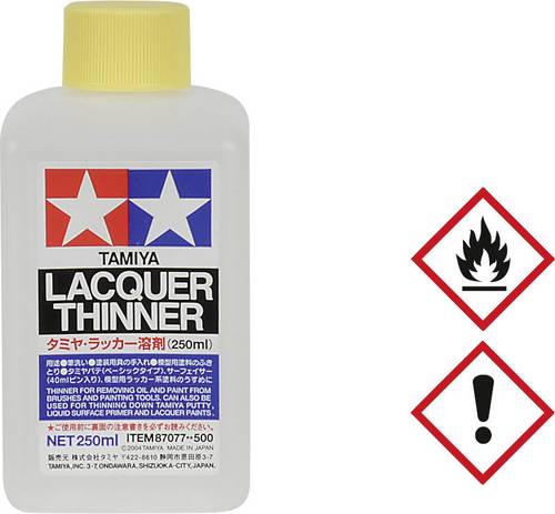 Tamiya 87077 Modellbau-Verdünner Plastikflasche Inhalt 250ml