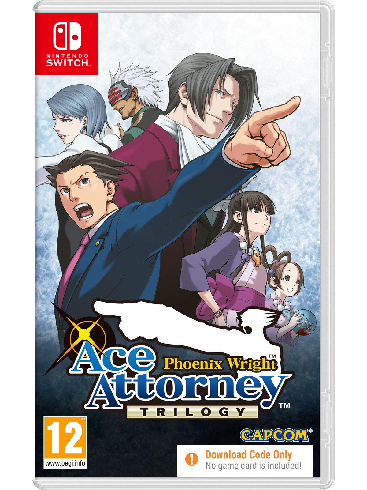 Phoenix Wright - Ace Attorney Trilogy (Code in a Box) - Nintendo Switch - Visual Novel - PEGI 12