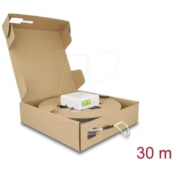 DELOCK 85933 - FTTx LWL Anschlussbox, vorkonfektioniert, 2x SC/APC Simplex, 30