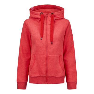 Sweatjacke SALZHAUT "Sweatjacke SÖÖTE JACKE", Damen, Gr. XS, rot, Obermaterial: 55% Baumwolle CO. 45% Polyester PES., Sweatjacken Sweatjacke