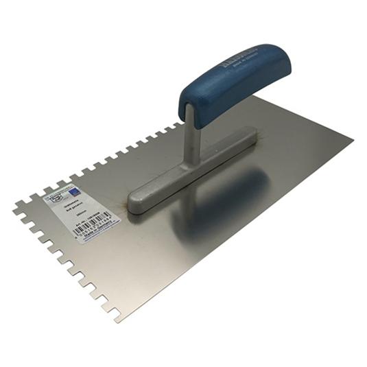 Haromac Glaettekelle gezahnt 6x6mm rostfrei 280x130mm plus6 (13 cm) (10515006)