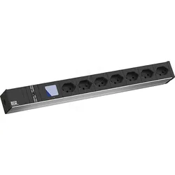 BACH 800.2063 - 19" Steckdosenleiste, 1,5HE, 6-fach, Schweiz