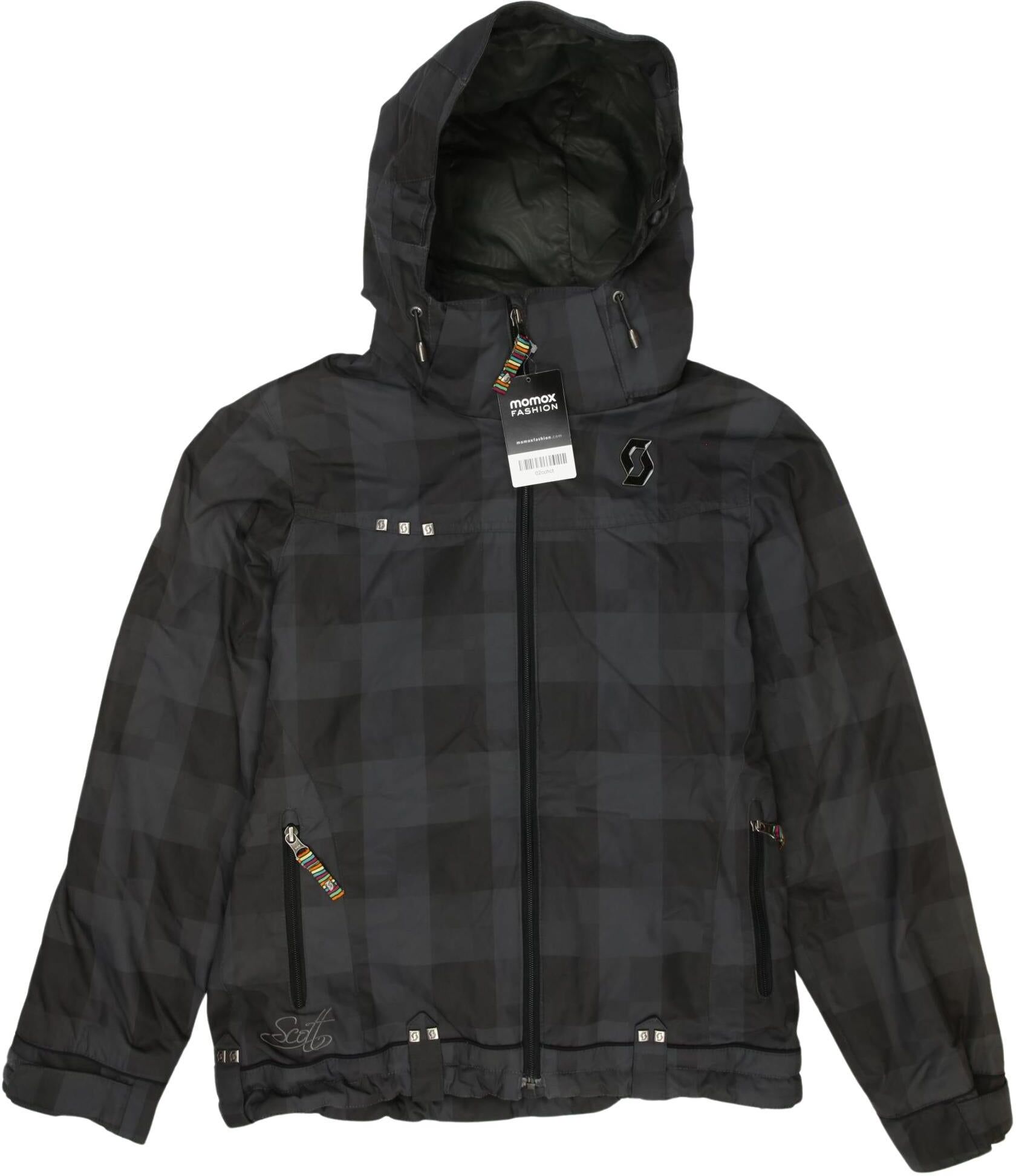 Scott Mädchen Jacke oder Mantel, Schwarz, Gr. S, Synthetik - Second Hand
