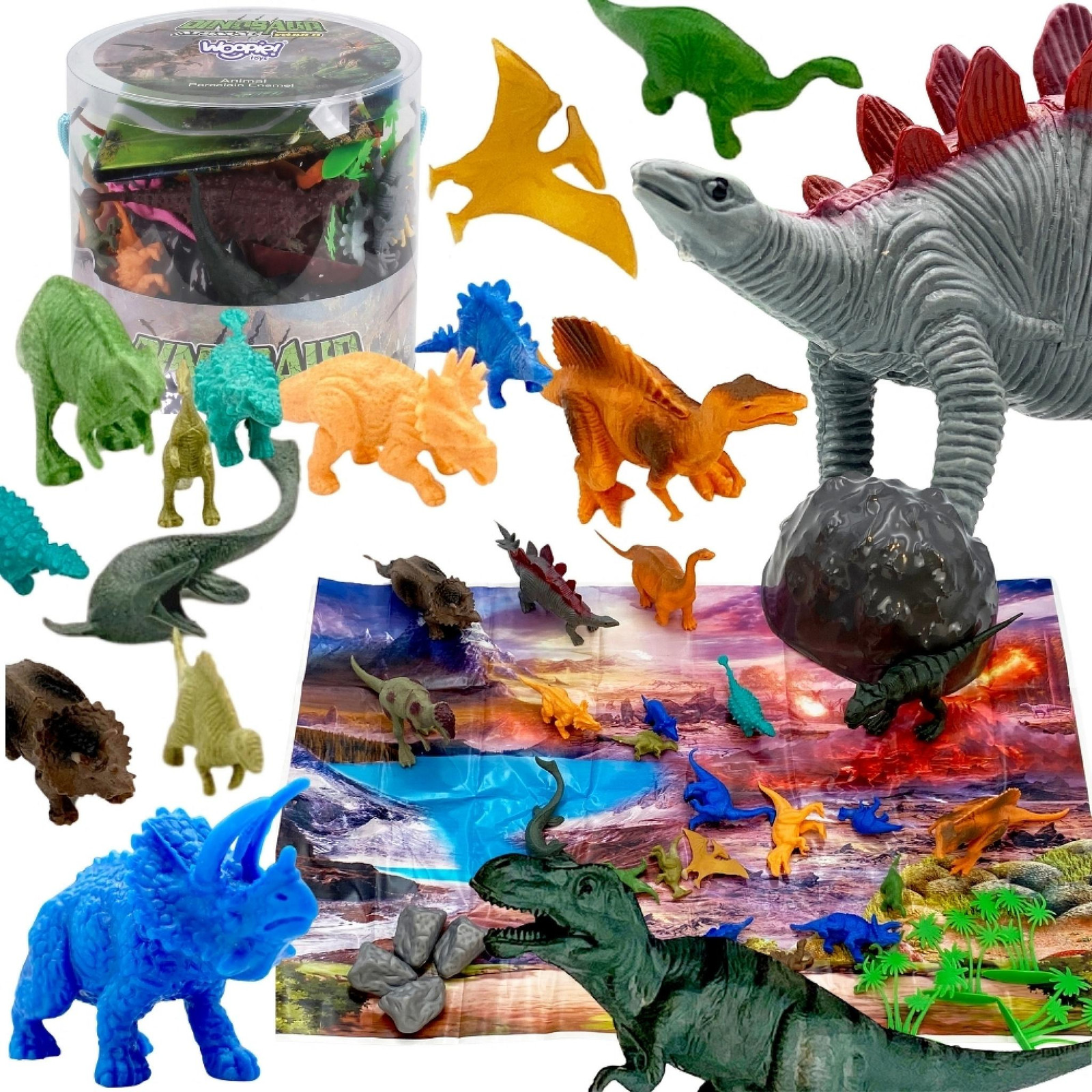 Woopie Dinosaurusfiguren Set 34-delig