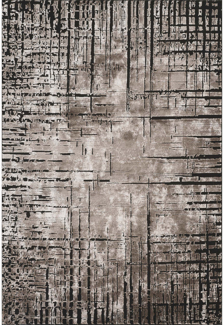 Metro Denelda Living Room Area Rug Metallic Sheen Modern Nexus Design Mocha MOCHA Rectangle 120 x 170 cm