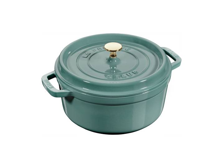 STAUB Cocotte ronde La Cocotte Staub fonte 3,8 L Bois d eucalyptus'