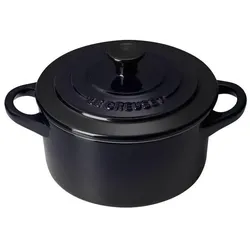 Le Creuset MINI COCOTTE SCHWARZ GLÄNZEND