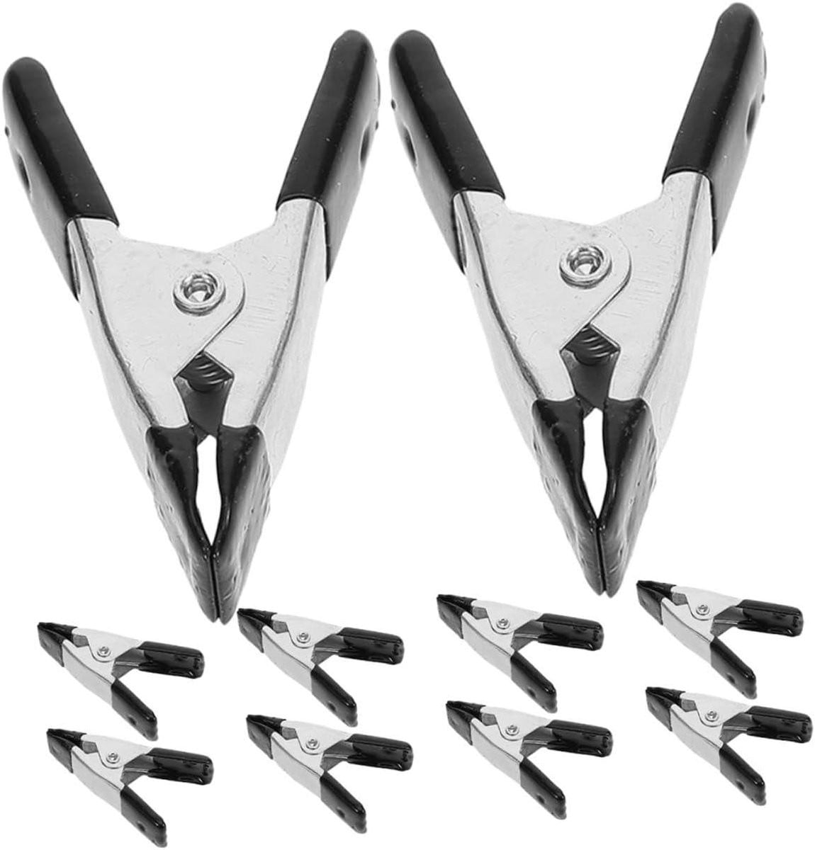 Mini Metalen Veerklemmen - 10 Stuks - Sterke Clips voor Houtbewerking en Fotografie - Multi