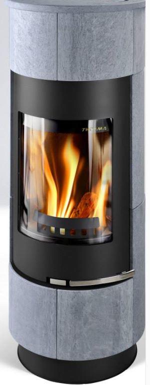 THORMAVYROBA Kaminofen CADIZ 7,5kW Serpent. H/B/T: 1486/510/494 mm 08083499