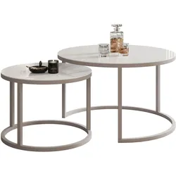COUCHTISCH CIRI 2-in-1 GLAS KASCHMIR