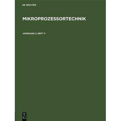 MP. Jahrgang 2, Heft 11, Gebundene Ausgabe von , De Gruyter, 978-3-11-259425-4
