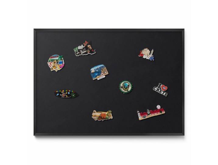 MAGNETTAFEL 100x70 cm schwarzer Rahmen – Schwarze Farbe